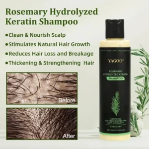 🌱 LAST DAY 50% OFF-Yagoo® Rosemary Hydrolyzed Shampoo , Unlock the Secret to Thicker, Healthier-Looking Hair