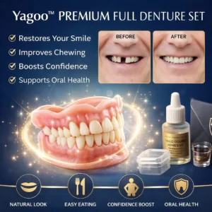 Newly upgraded second-Yagoo™ Medical Full Denture with Strong Suctiond🦷Obtain American Dental Association (ADA) Certification