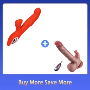 Yagoo Wiggling G Spot Vibrator with Clitoral Teaser Adult Vibrator Clitoris Nipple G-spot For Female Tease Dildo Stimulator Massager Vagina Masturbator Sex Toys for Women Couples