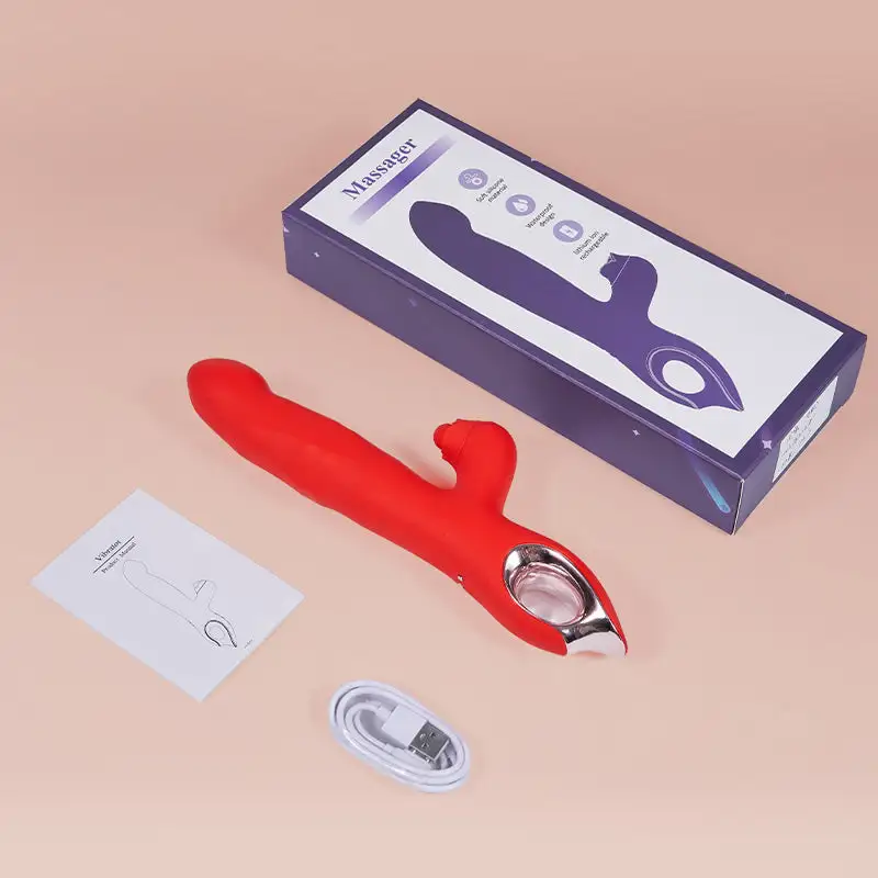 Yagoo Wiggling G Spot Vibrator with Clitoral Teaser Adult Vibrator Clitoris Nipple G-spot For Female Tease Dildo Stimulator Massager Vagina Masturbator Sex Toys for Women Couples