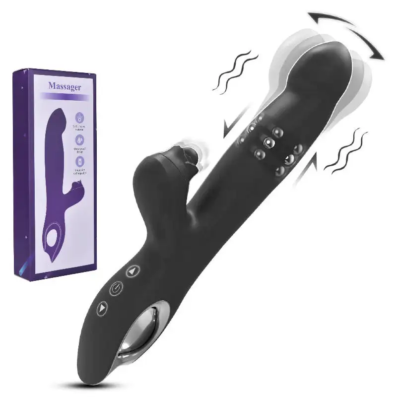 Yagoo Wiggling G Spot Vibrator with Clitoral Teaser Adult Vibrator Clitoris Nipple G-spot For Female Tease Dildo Stimulator Massager Vagina Masturbator Sex Toys for Women Couples