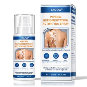 Wake up your skin’s natural colour with YAGOO® Piperine Repigment Activator Spray – formulated to activate dormant pigment cells and restore your true complexion.
