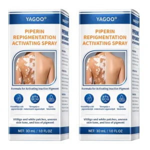 Wake up your skin’s natural colour with YAGOO® Piperine Repigment Activator Spray – formulated to activate dormant pigment cells and restore your true complexion.