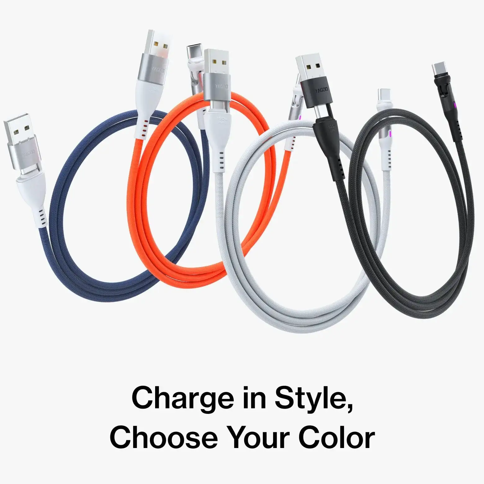 Yagoo® 360 Universal Rotating Charging Cable